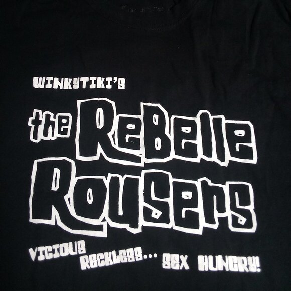 Vintage Vivid Entertainment Winkytiki's Rebelle Rousers T-Shirt - Picture 1 of 6